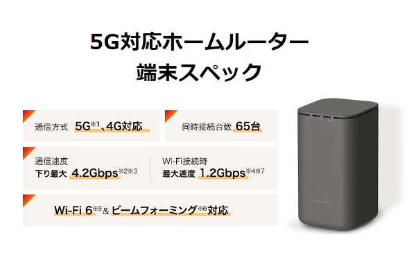 home 5Gのスペック