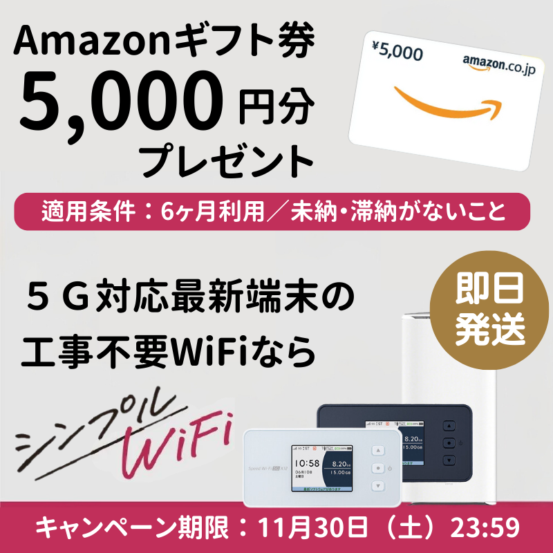 シンプルwifi