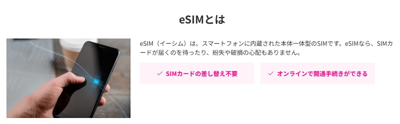 楽天モバイル eSIM