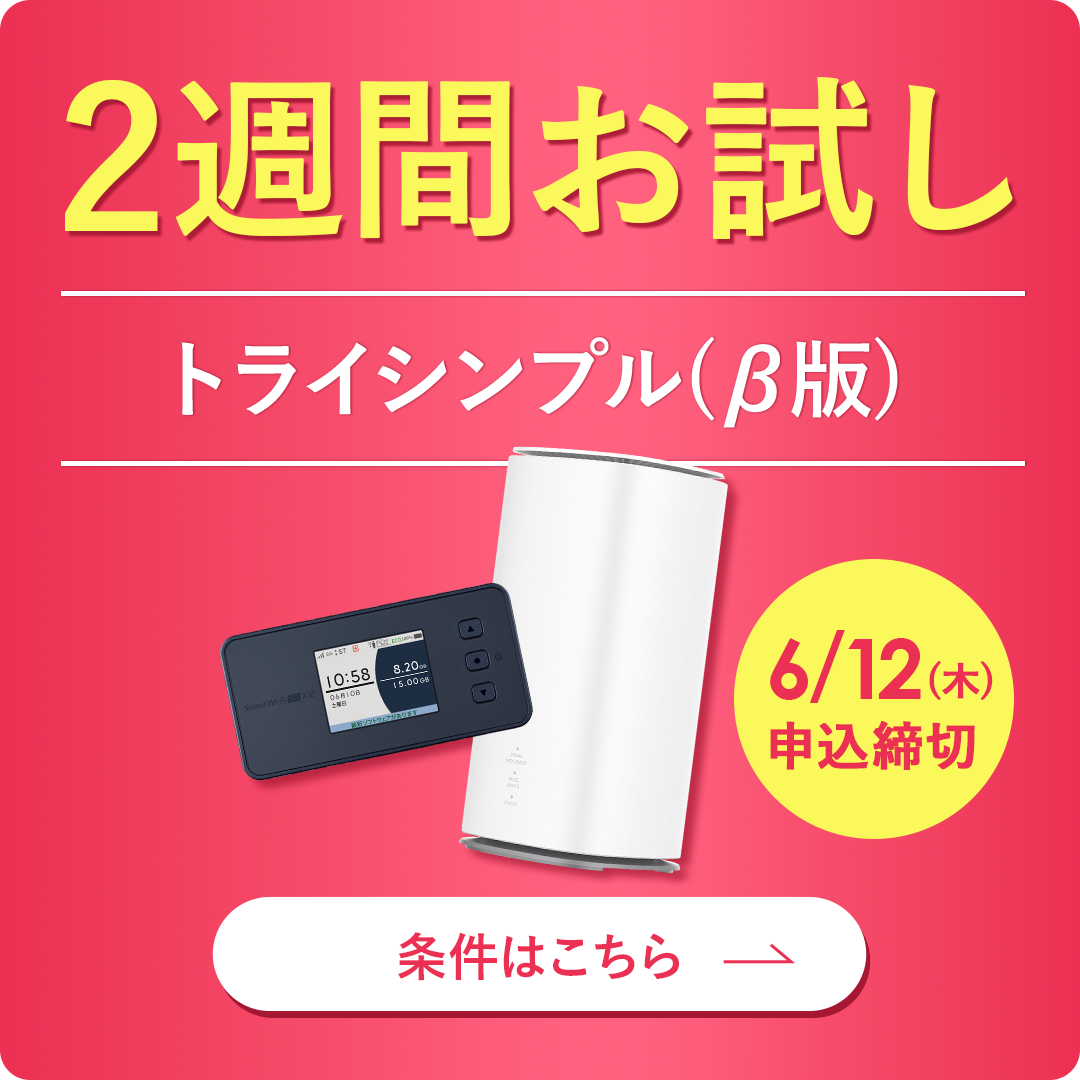 シンプルwifi