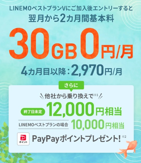 LINEMOベストプランV割引